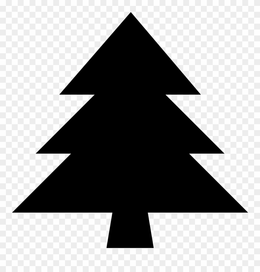 Evergreen Icon Free Png And Svg Download Evergreen - Black Christmas Tree Svg Clipart