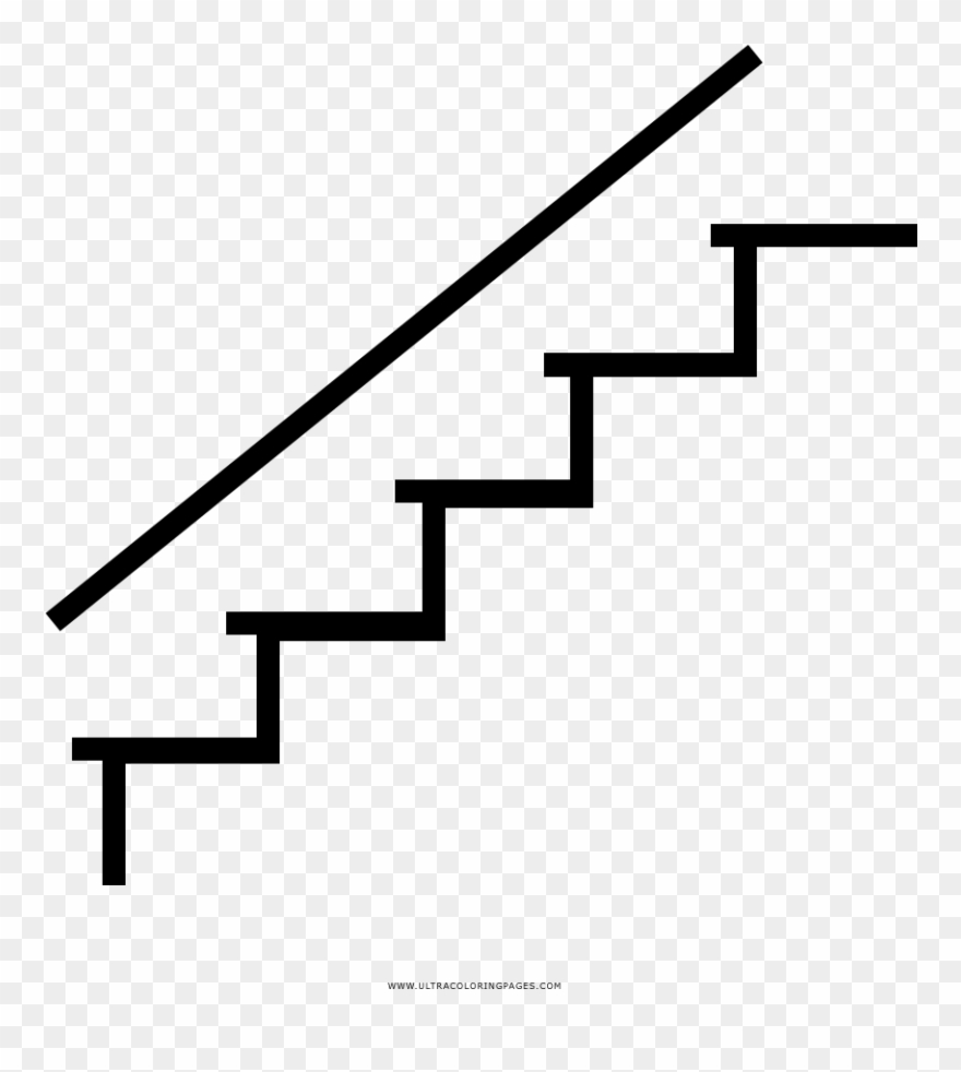 Graphic Transparent Stock Coloring Book Painting Transprent - Escaleras Dibujo Clipart