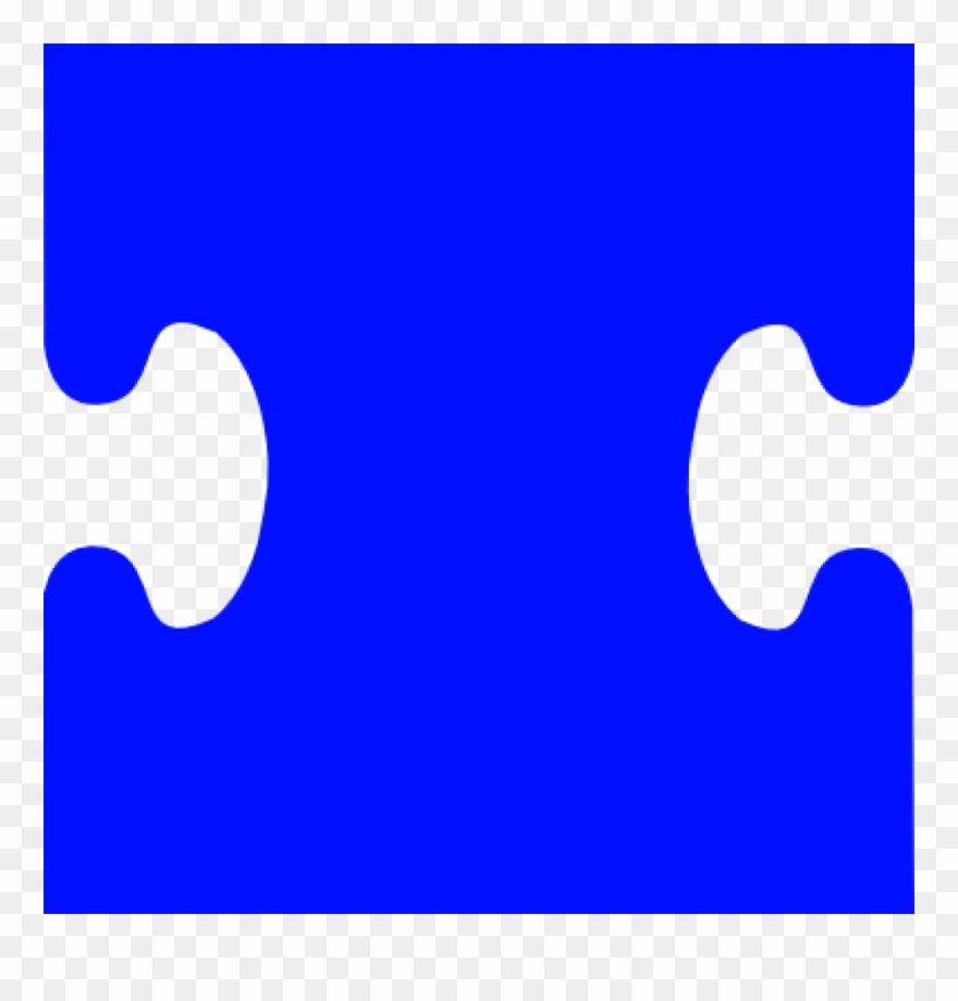 Autism Puzzle Piece Clip Art Blue Puzzle Piece Clipart - Clip Art - Png Download