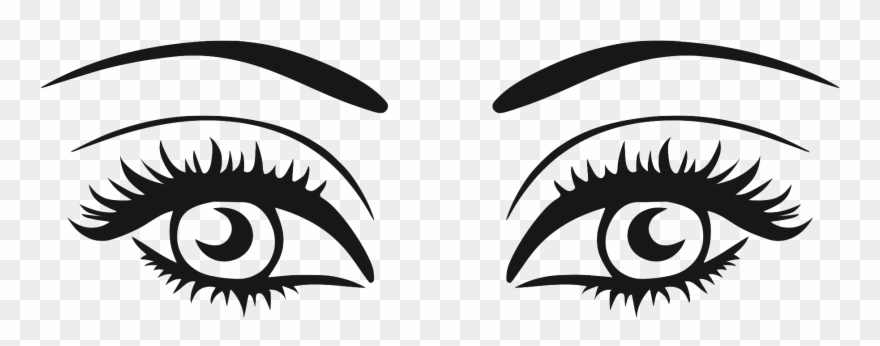 Clip Transparent Library Huge Freebie Download - Eyes With Lashes Png