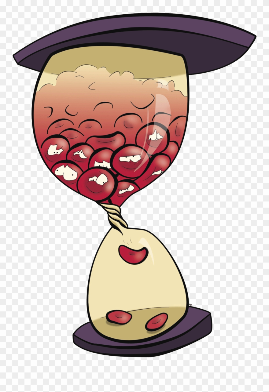 Hourglass Clipart Blood - Blood Clot Transparent - Png Download