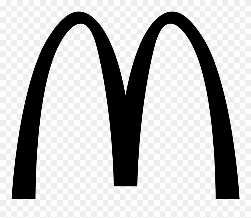 Mcdonald S Logo Png Transparent Svg Freebie - Mcdonalds Logo Black And White Clipart