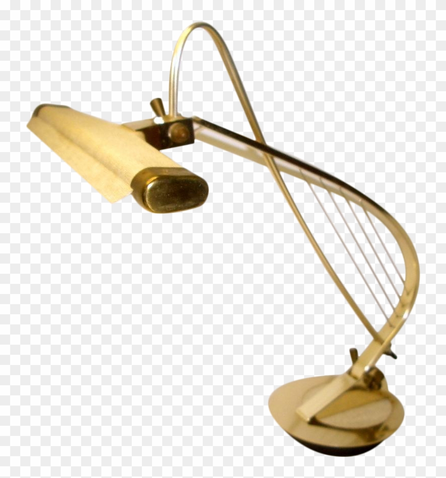 Vintage Piano Harp Brass Lamp Cannon Co - Oil Lamp Clipart