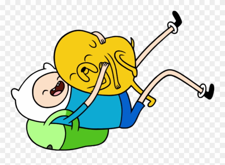 Finn Jake Adventure Time Hora De Aventura - Finn And Jake Hug Clipart