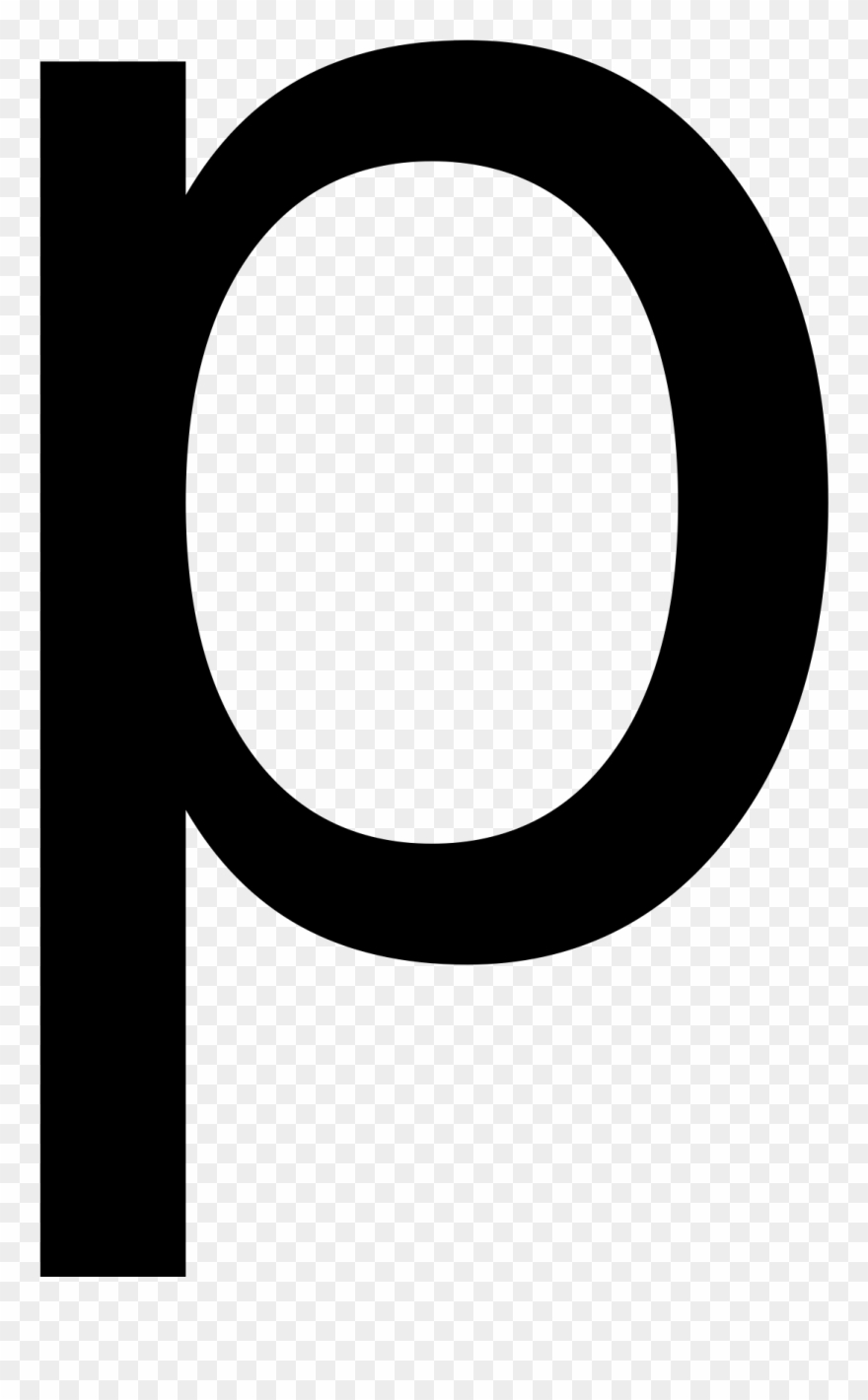 Letter Png Solid Graphikworks Co - Lower Case Letter P Clipart