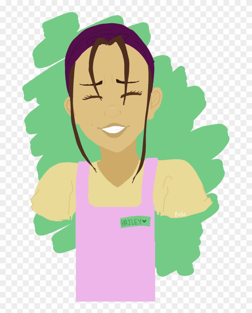 Hailey Lineless Headshot By - Cartoon Clipart