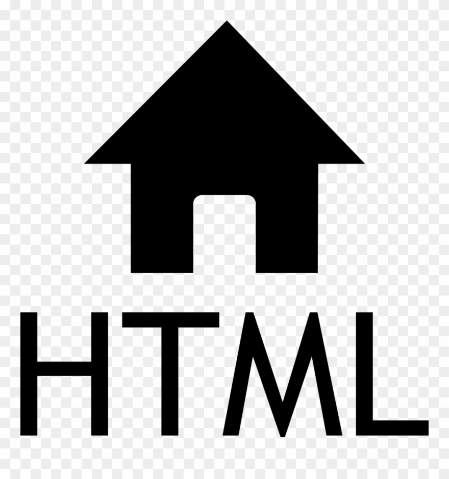 Black Home 5 Icon - Html House Icon Clipart
