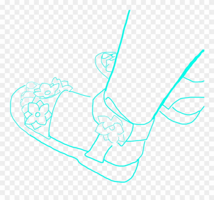 Freetoedit Feet Baby Babyfeet Draw Shoes Mydraw - Line Art Clipart