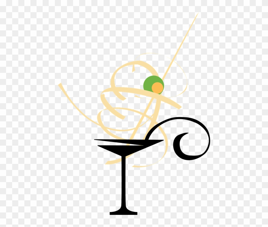 Event Sophistication Buffet Free - Martini Glass Clip Art - Png Download