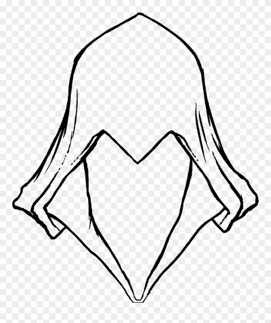 Clip Art Library Kisekae Prop Assassin S Hood By Zebuta - Assassin's Creed Hoodie Drawing - Png Download