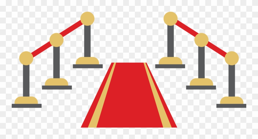 Clipart Castle Fence - Red Carpet Clip Art - Png Download