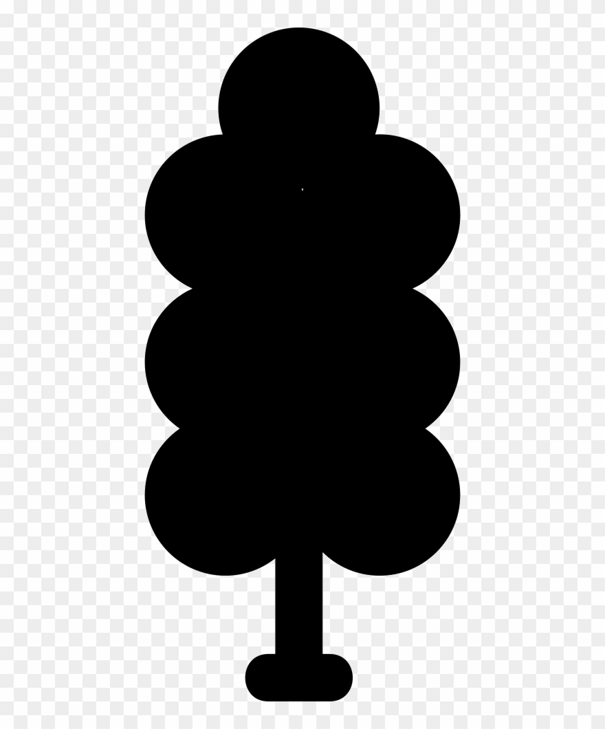 Tree Shape Of Tall Rounded Foliage Comments - Shape Clipart