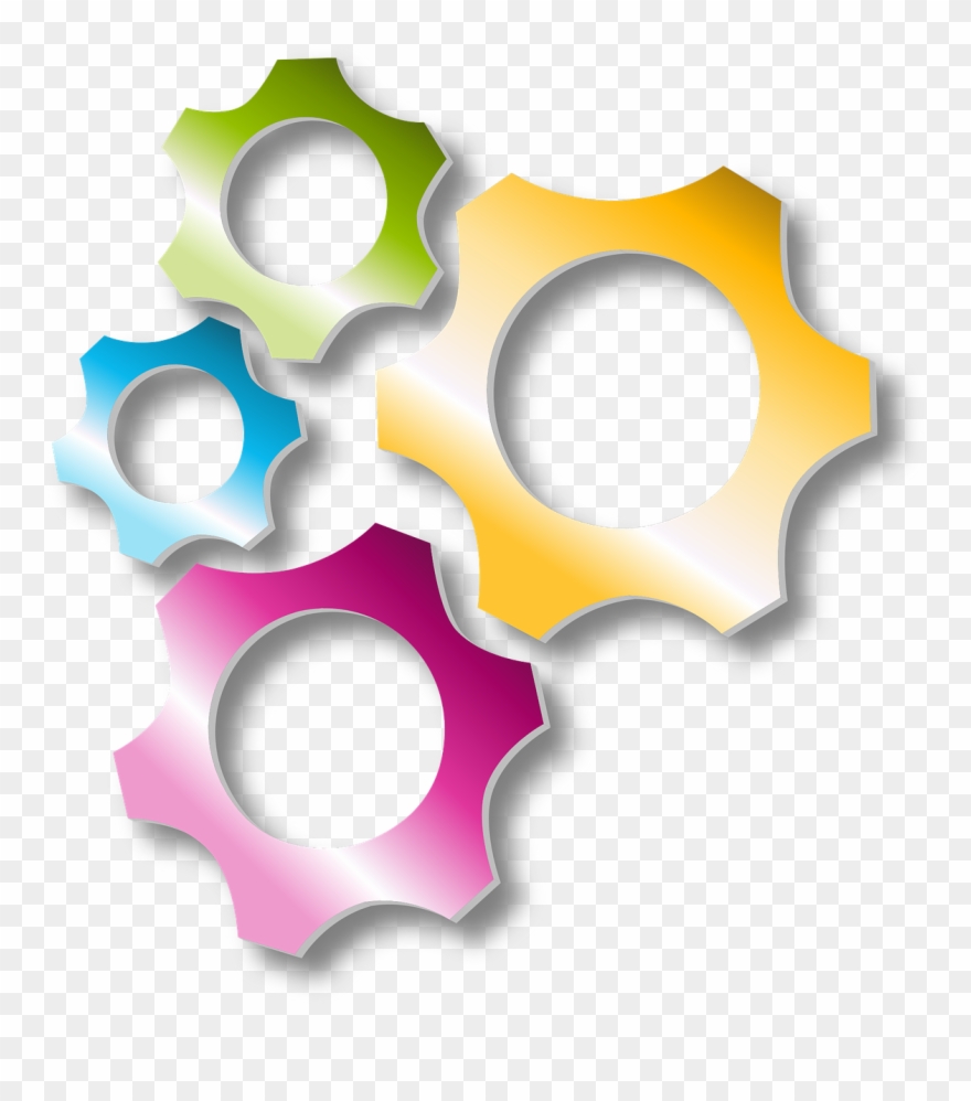 Gears Machine Thinking - Quality Clipart