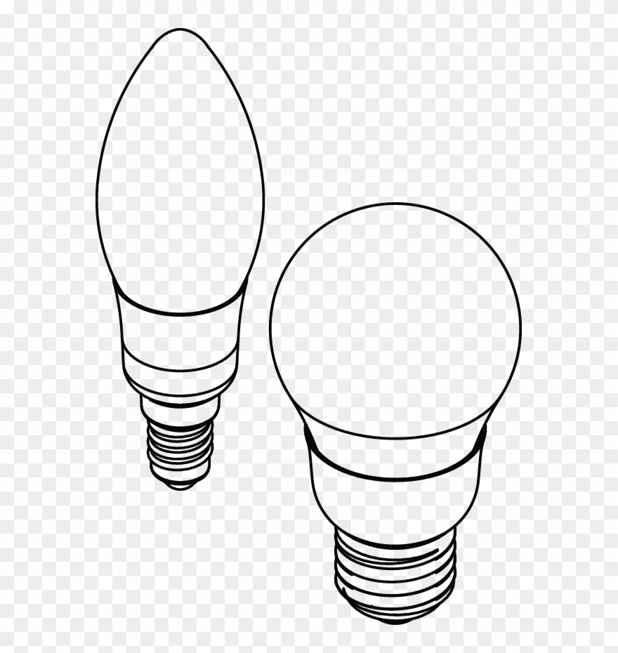 C) Decorative Lighting - Line Art Clipart