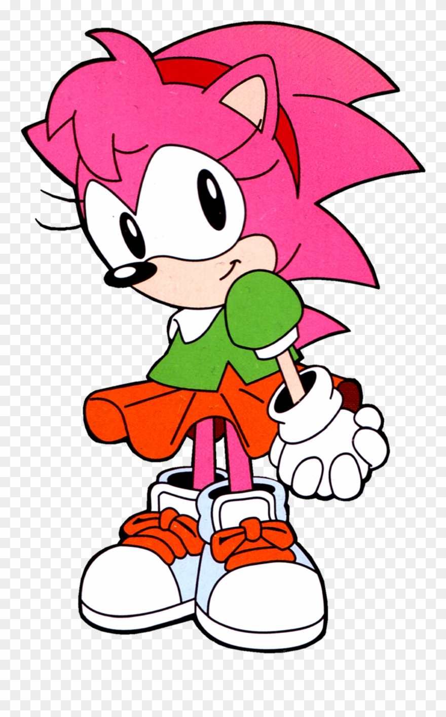 Amy Rose - Sonic Cute Clipart
