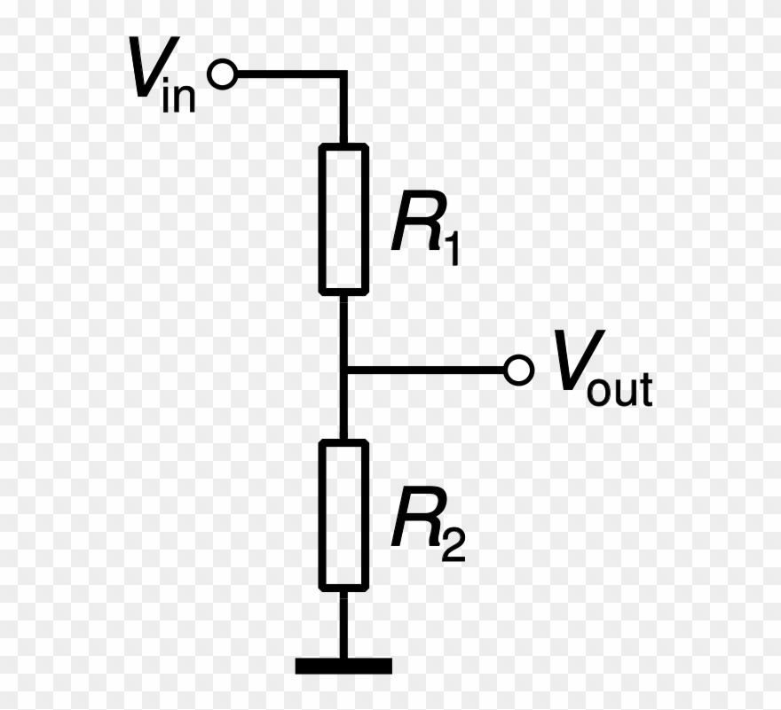 Divider 9, Buy Clip Art - Circuito Partitore Di Tensione - Png Download