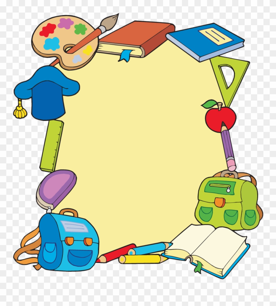 Student School Picture Frame Clip Art - Cursive Tracing Practice For 1st Graders: Cursive Writing - Png Download