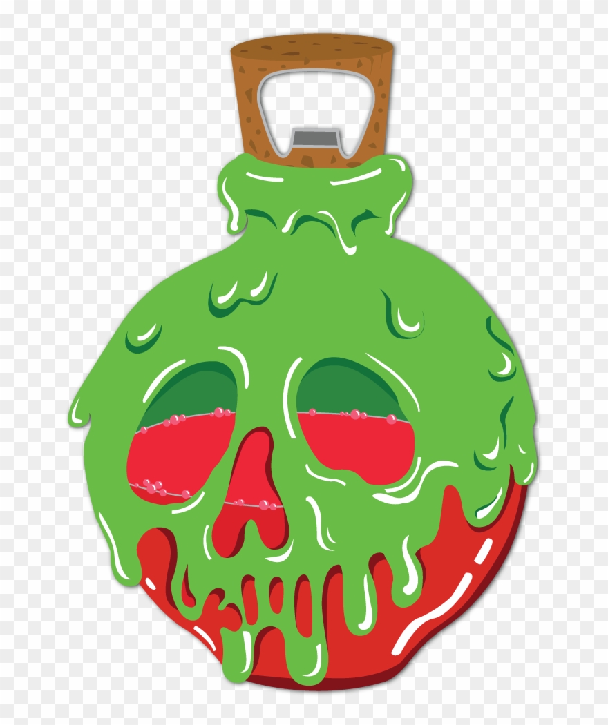 Poison Apple Bottle Opener - Wicked Witch With Poison Apple Png Clipart