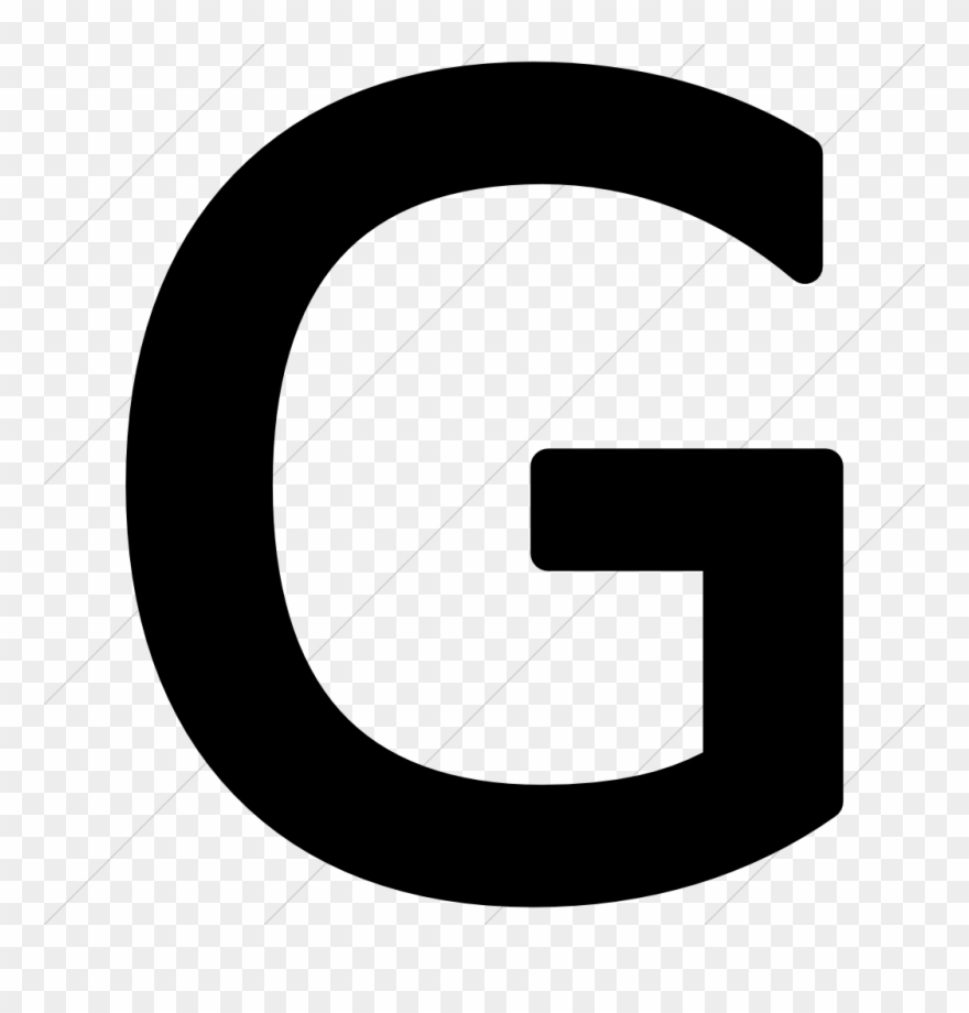 Png Icons Letter - Letter G Black Png Clipart