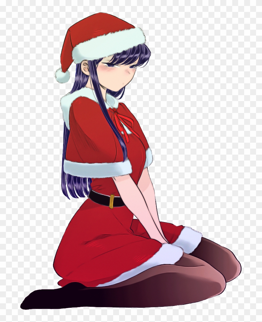Red Sitting Fictional Character Santa Claus Vision - Komi San Christmas Clipart