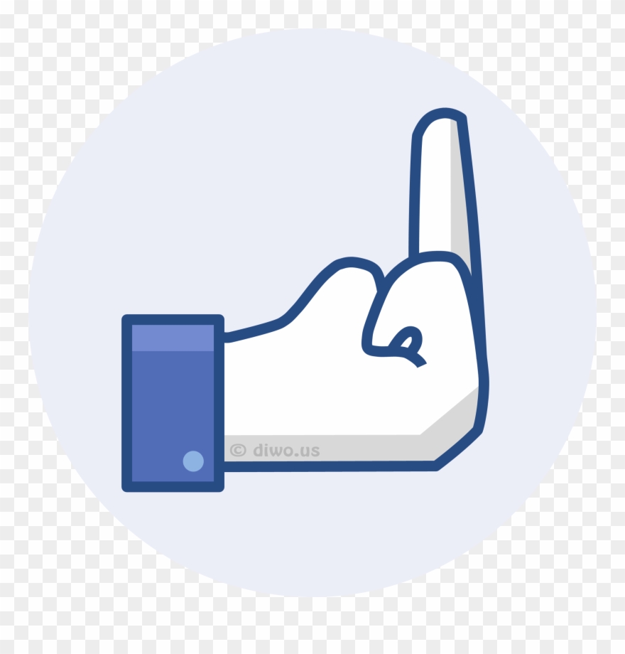 Fuck Off, Like Or Dislike - Fuck U Sign Facebook Clipart