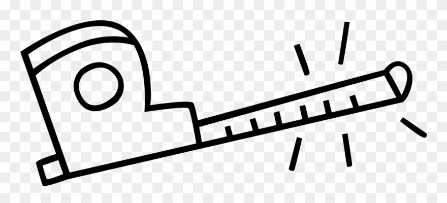 Vector Illustration Of Tape Measure Or Measuring Tape Clipart