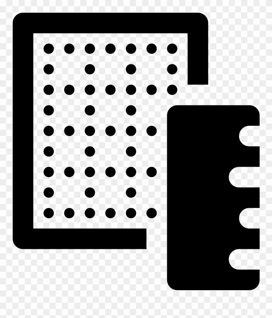 The Icon Is A Simplified Depiction Of A Piece Of Grid - Handkerchief Clipart