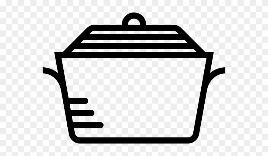 Stew Pot Rubber Stamp - Cooking Clipart