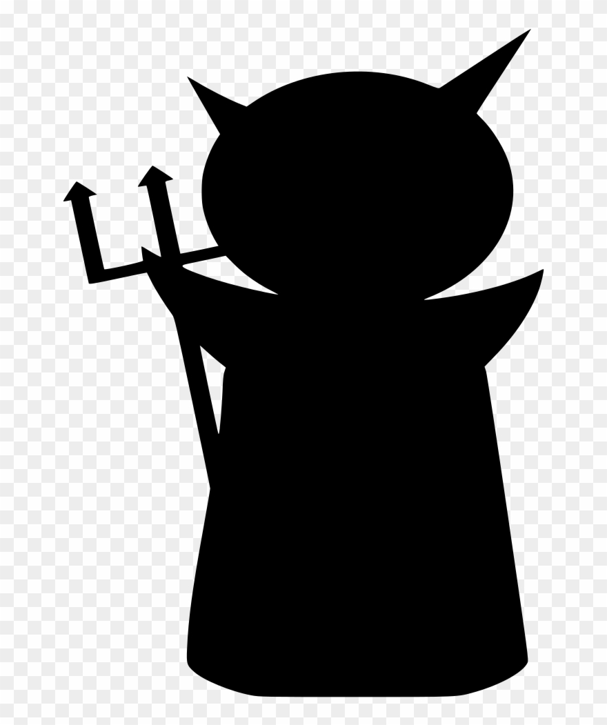 Info - Devil Black Avatar Clipart