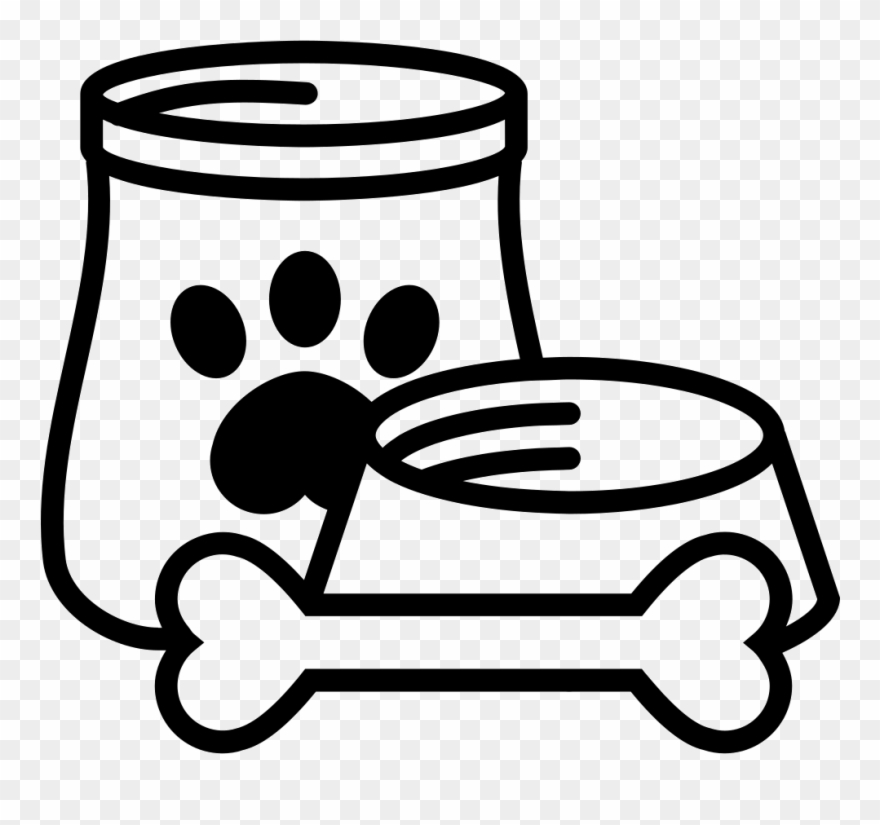 Dog Food And Bone Comments - Dog Food Icon Png Clipart