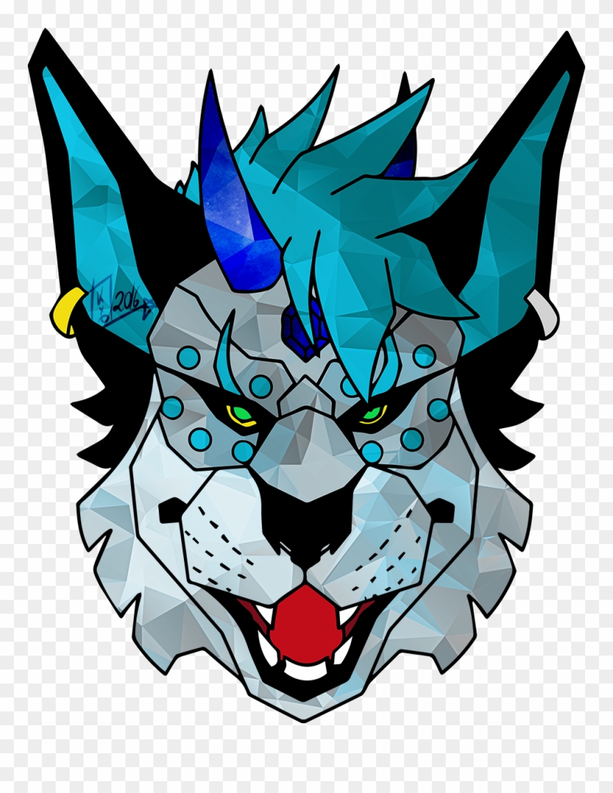 Geometrical Portrait Sapphire Clipart