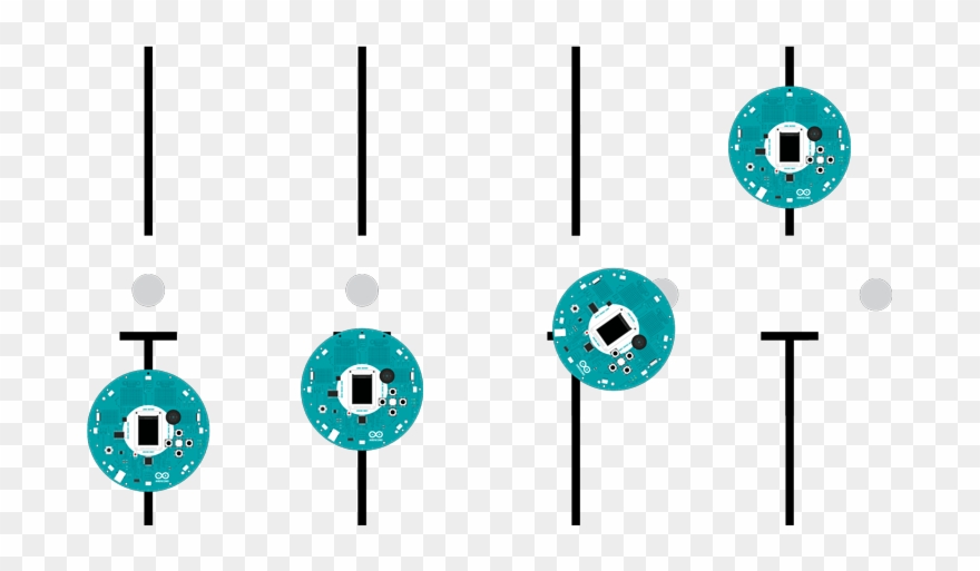 In Front Of An Obstacle, The Robot Slows Down, Starts - Circle Clipart