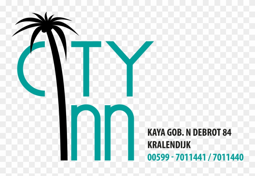 Logo City Inn Budget Studio's & Apartments - Palm Tree Clip Art - Png Download
