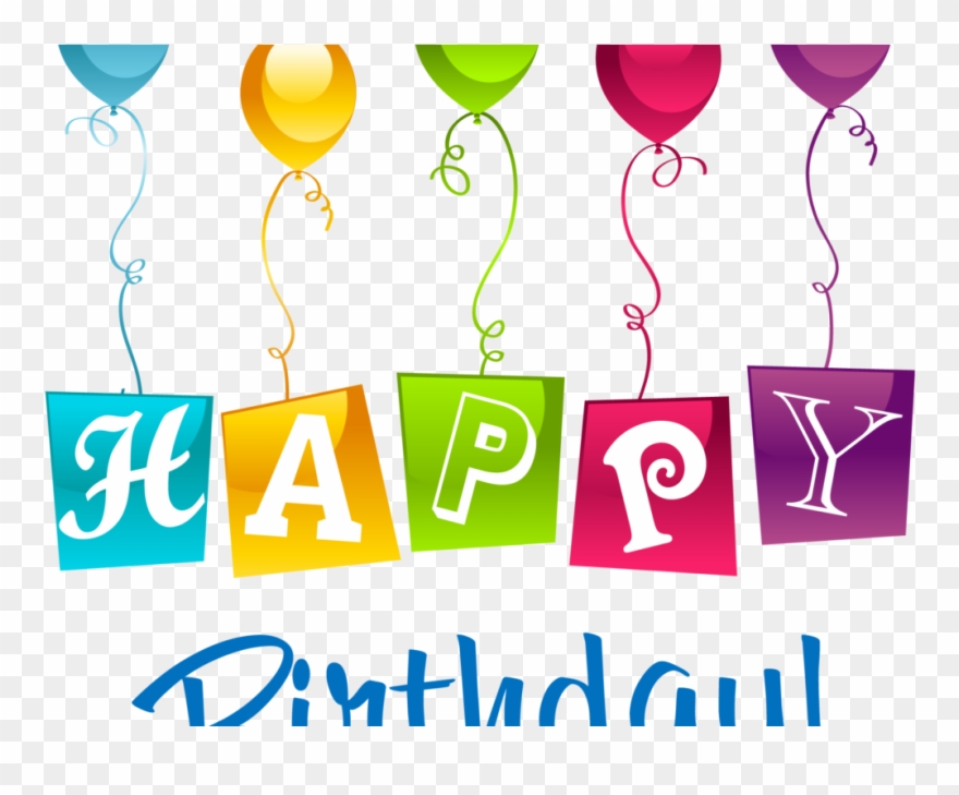 Free Birthday Clip Art - Happy Birthday Keychain, Light Blue/green/pale Violet - Png Download