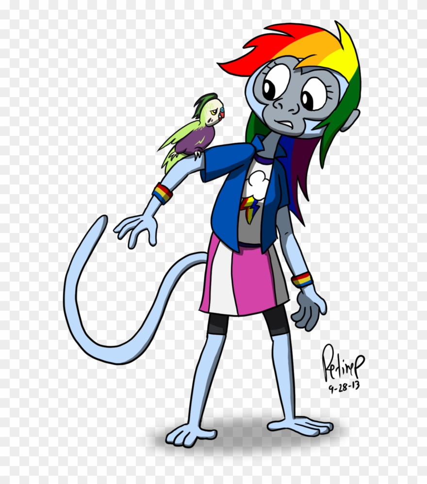 Parakeet Clipart Rainbow - Rainbow Dash Presents Base - Png Download
