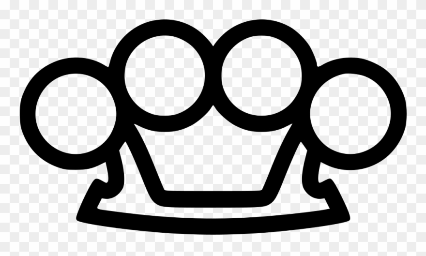 Collection Of Free Knife Vector Brass Knuckle - Brass Knuckles Png Clipart