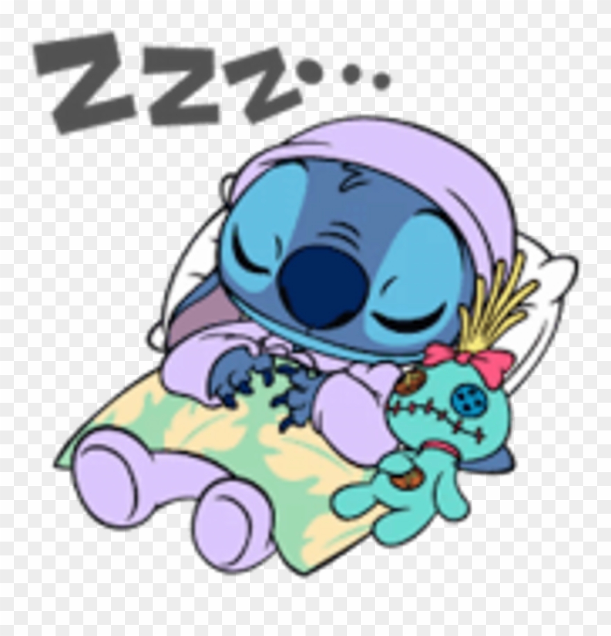 Stitch Sleep Cute Sleeptogether Disney Disneycute Liloa - Buenas Noches Lilo Y Stitch Clipart