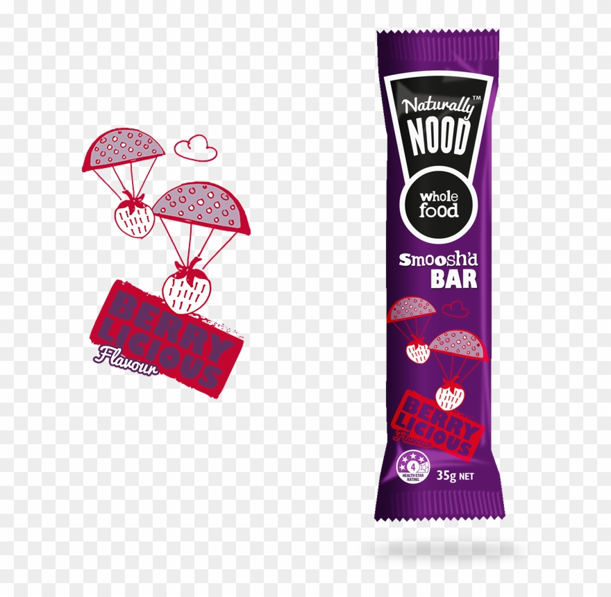 Berry Licious Flavour Banana Bread - Naturally Nood Bar Berry Licious 4pk Clipart