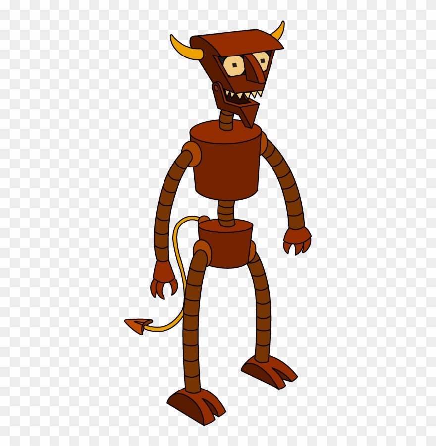 Робот Дьявол Из Футурамы Clipart