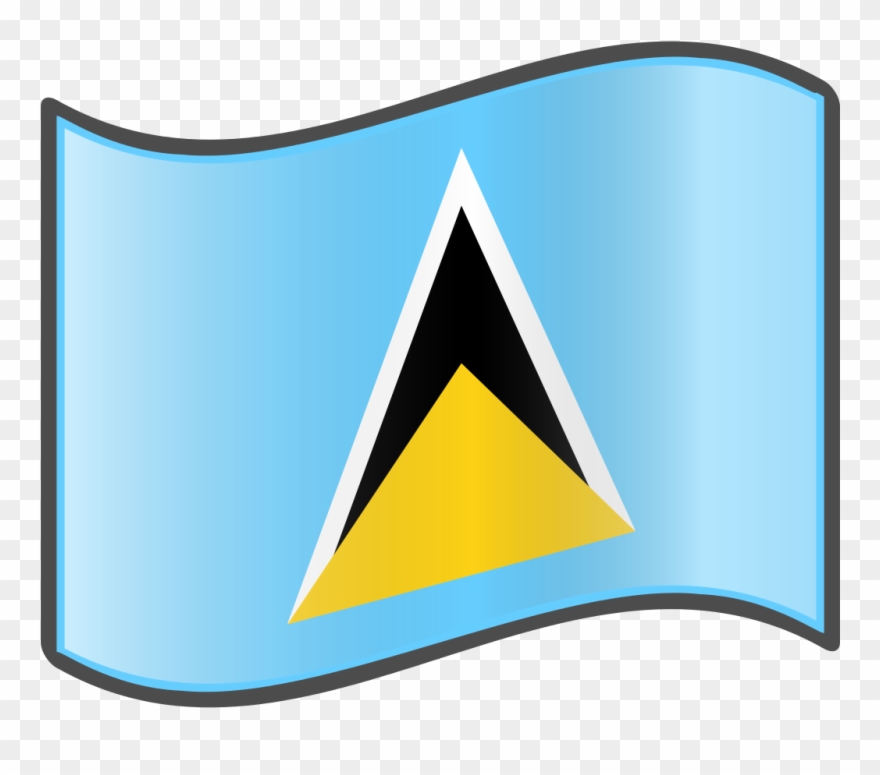 Nuvola Saint Lucian Flag - Saint Lucia Clipart