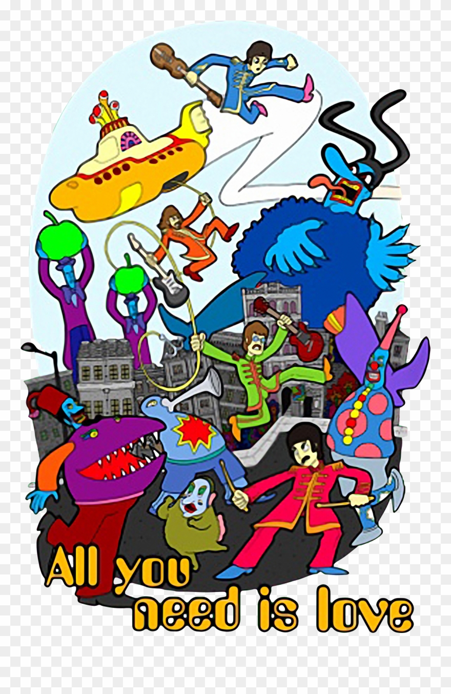 Beatles Yellow Submarine Blue Meanies Clipart
