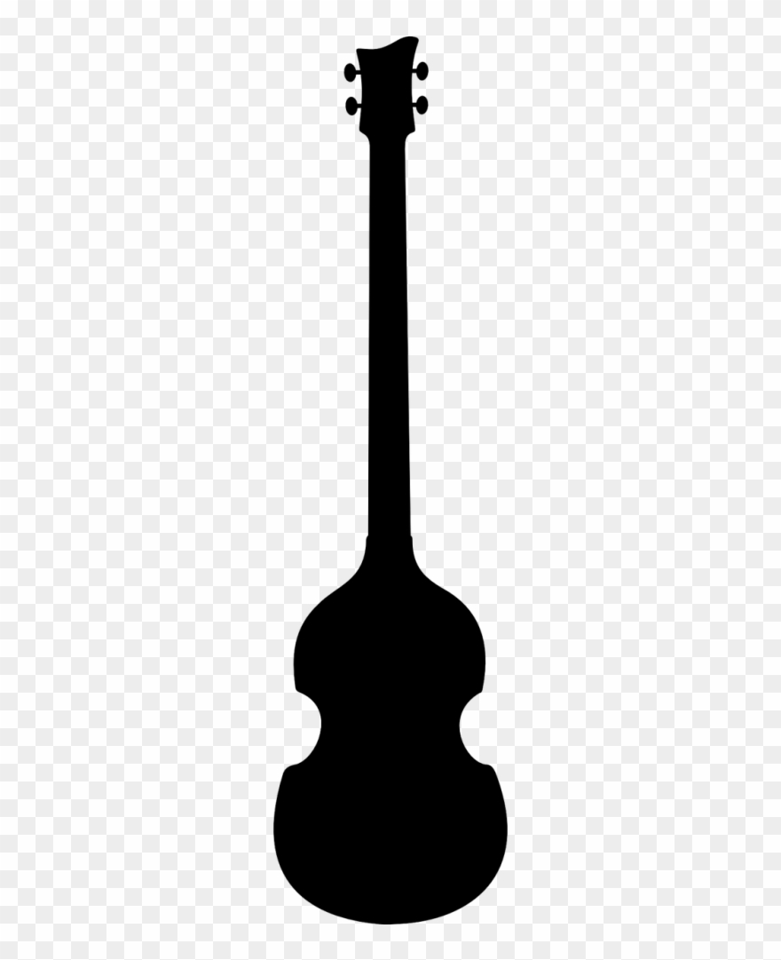 Music,musical Instrument,stringed Bass - Bajo Electrico Silueta Png Clipart