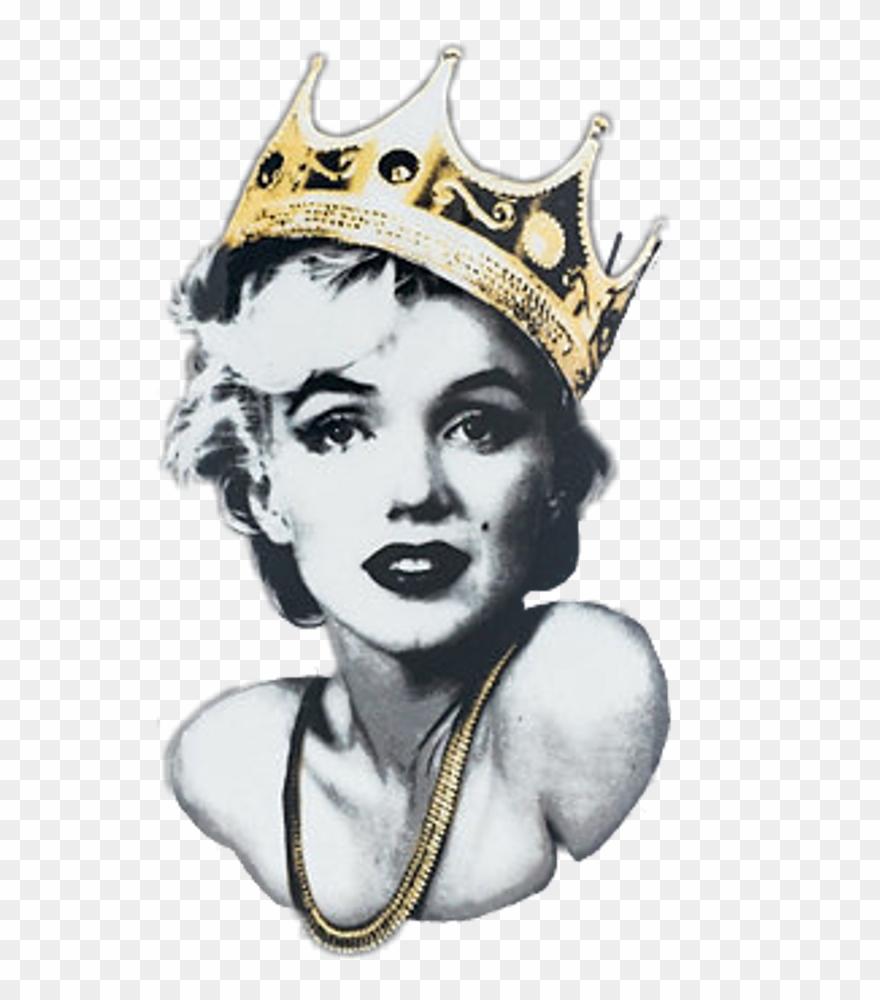 Scqueen Queen Crown Marilynmonroe Marilyn Monroe Marily - Notorious B.i.g. Biggie Crown Red Hinge Wallet Clipart
