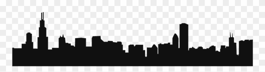 Chicago City Png Svg Library Stock - Chicago Skyline Vector Clipart