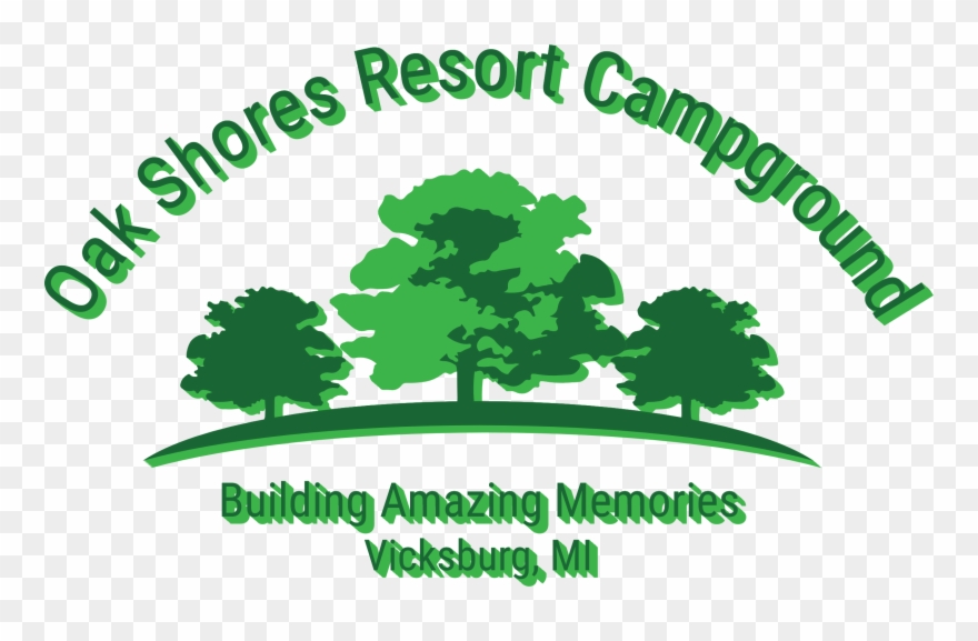 Oak Shores Resort Campground - Illustration Clipart