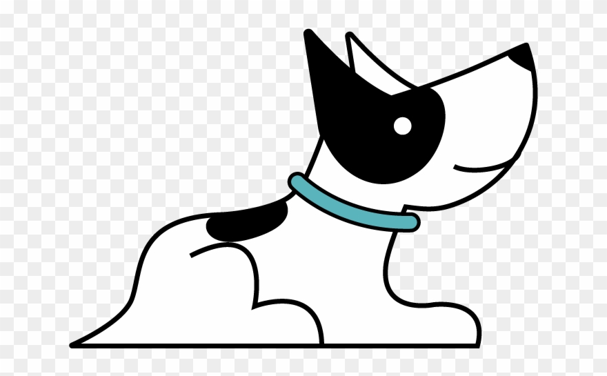 Dog Lying Down Cartoon Clipart