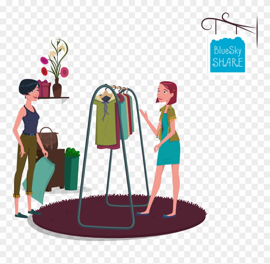 Blue Sky Share - Illustration Clipart