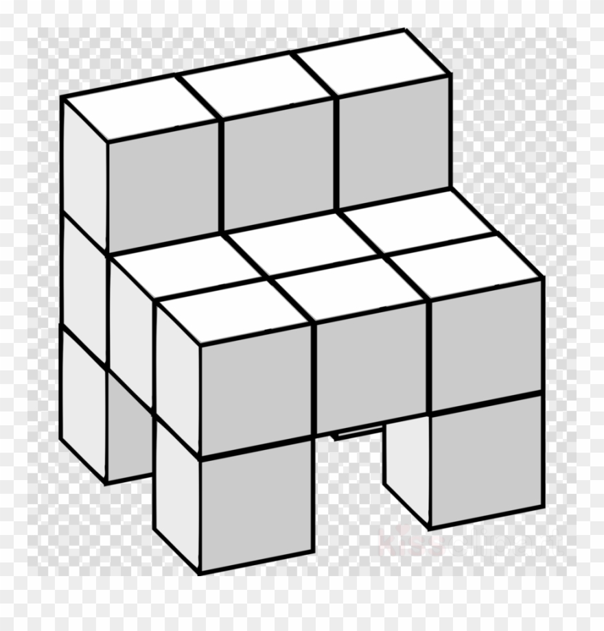 Cube Clipart Rubik's Cube Jigsaw Puzzles - Head No Background Silhouette - Png Download