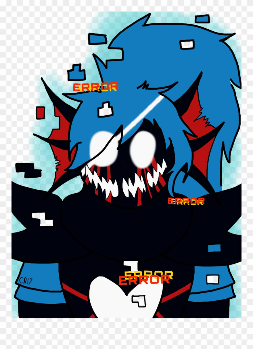 Heres Your Request Of Error Undyne, @madm - Undertale Error Undyne Png Clipart