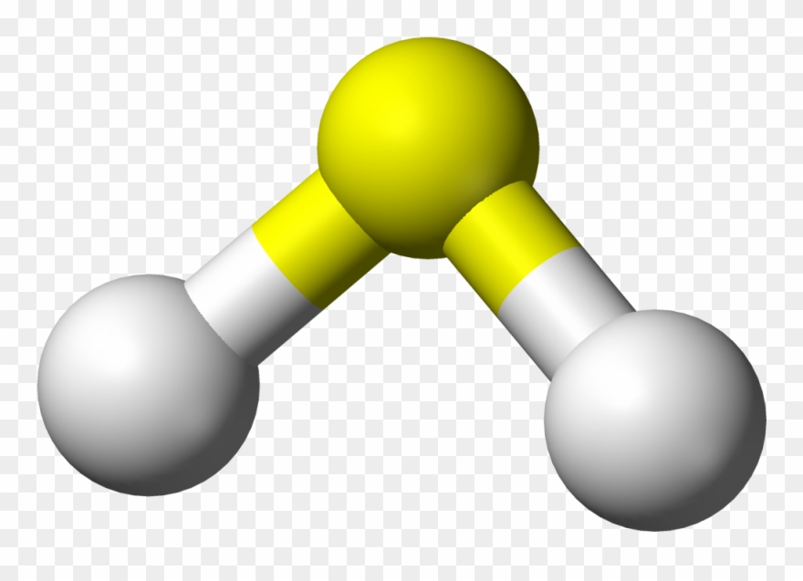 Hydrogen Sulfide 3d Balls Molecule Sulfure D Hydrogene Clipart Pinclipart